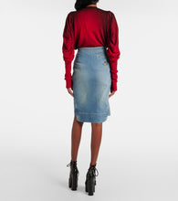 Vivienne Westwood Orb denim pencil skirt