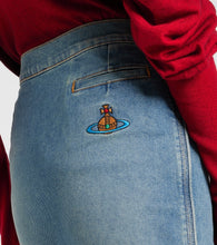 Vivienne Westwood Orb denim pencil skirt