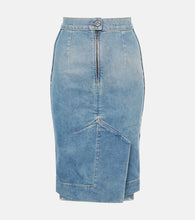 Vivienne Westwood Orb denim pencil skirt - Vivienne Westwood Orb 牛仔铅笔裙