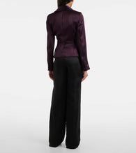 Vivienne Westwood Orb striped ruffled jacquard blazer