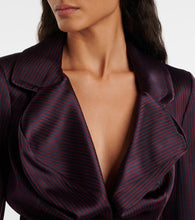 Vivienne Westwood Orb striped ruffled jacquard blazer