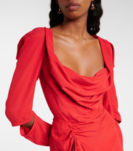 Vivienne Westwood Panther draped midi dress