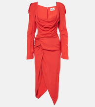 Vivienne Westwood Panther draped midi dress. Vivienne Westwood 黑豹图案垂褶中长连衣裙