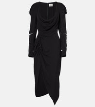 Vivienne Westwood Panther draped midi dress. Vivienne Westwood 黑豹图案垂褶中长连衣裙