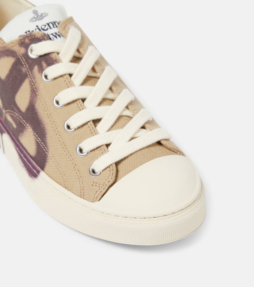 Vivienne Westwood Plimsoll printed low-top sneakers