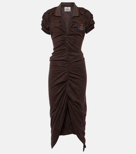 Vivienne Westwood Pulling printed ruched midi dress