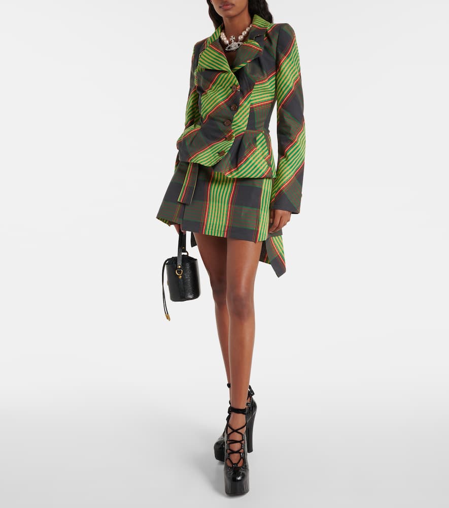 Vivienne Westwood Tartan cotton and linen blazer