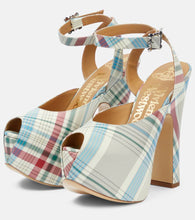 Vivienne Westwood Vargas checked leather platform pumps