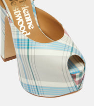 Vivienne Westwood Vargas checked leather platform pumps