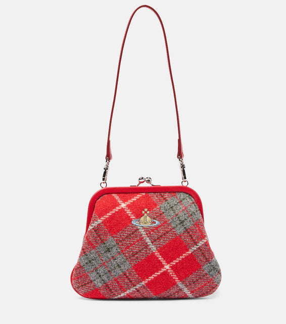 Vivienne Westwood Vivienne's tartan clutch. Shop Vivienne Westwood Shoulder Bags for women now.