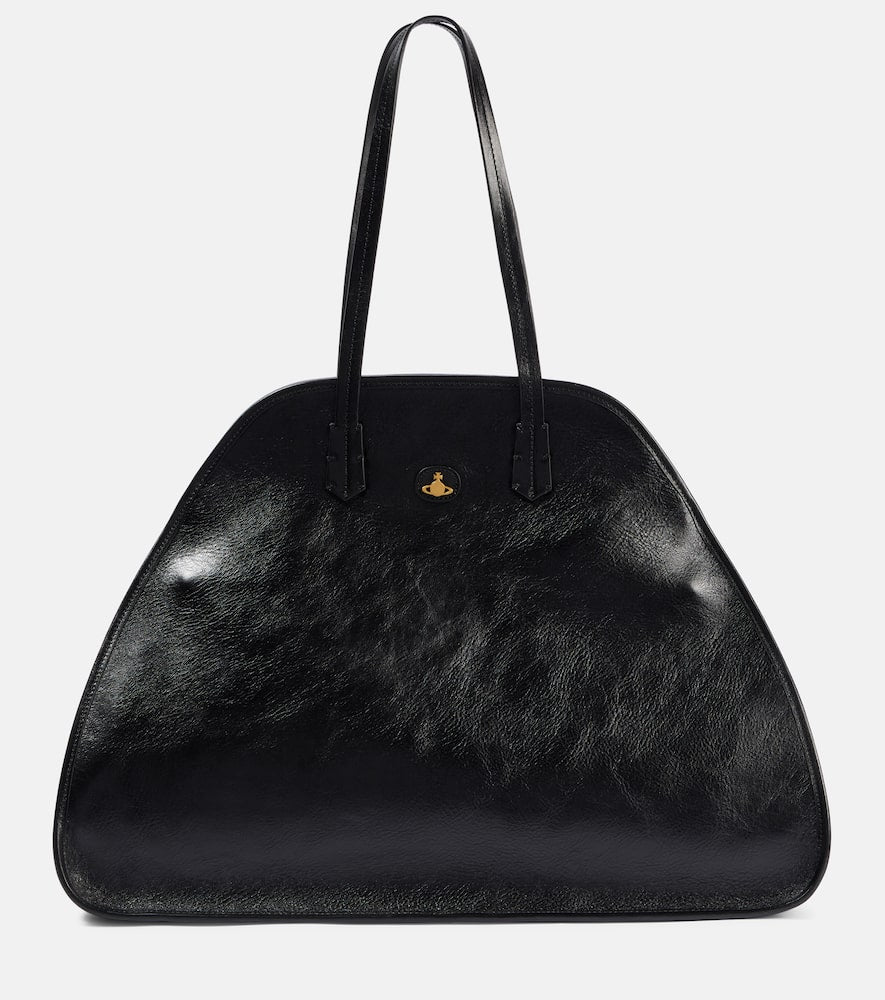 Vivienne Westwood Yasmina Large leather shoulder bag. Shop Vivienne Westwood Tote Bags for women now.