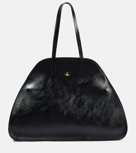 Vivienne Westwood Yasmina Large leather shoulder bag. Shop Vivienne Westwood Tote Bags for women now.