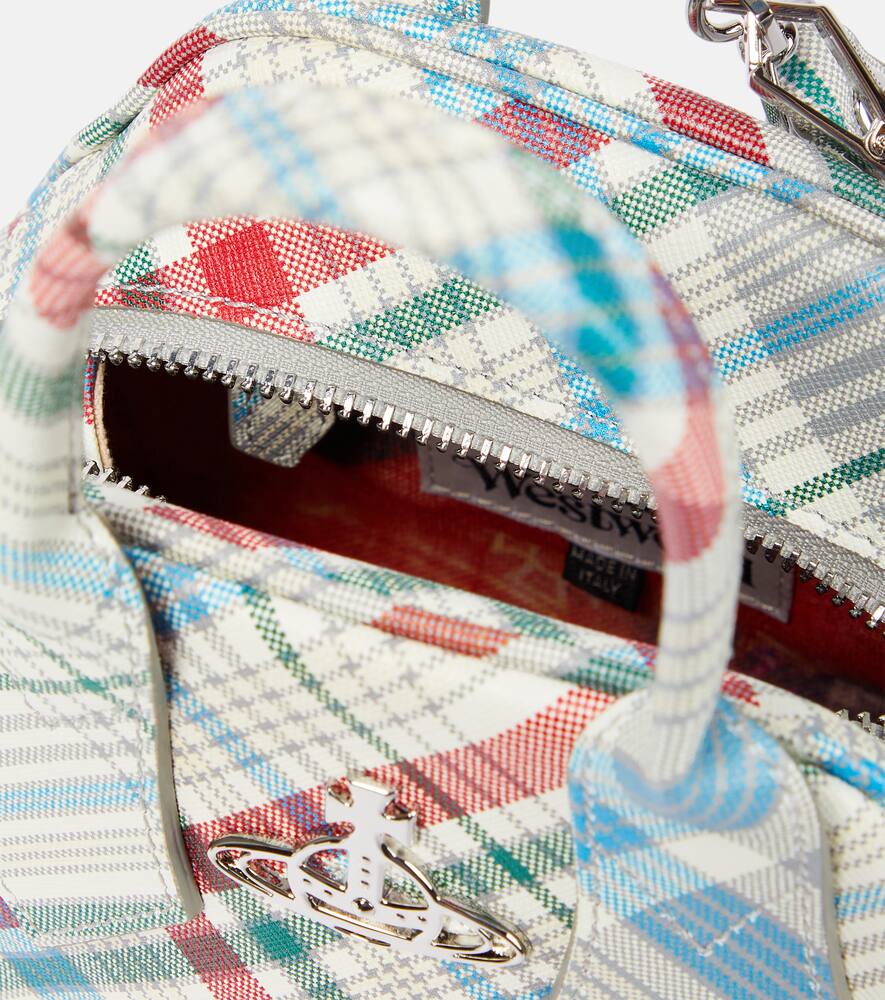 Vivienne Westwood Yasmine Small checked leather tote bag