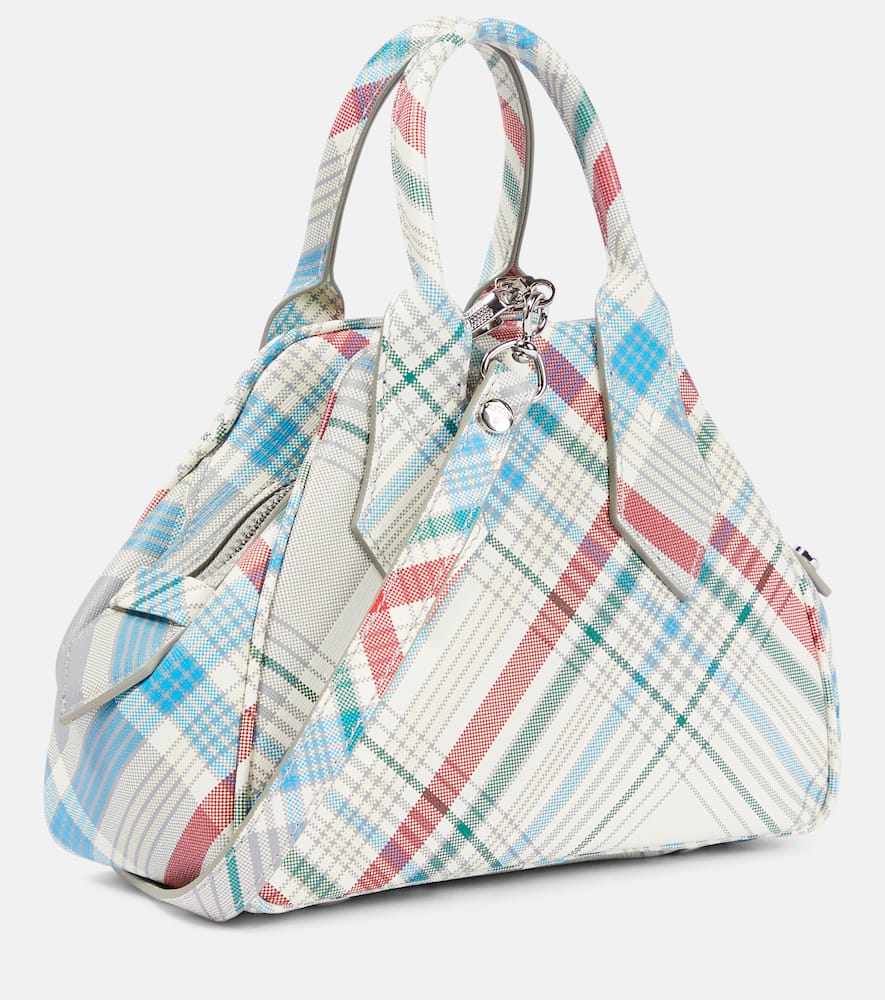 Vivienne Westwood Yasmine Small checked leather tote bag