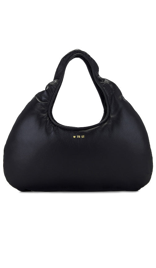 W 78 ST Medium Leather Cloud in Black