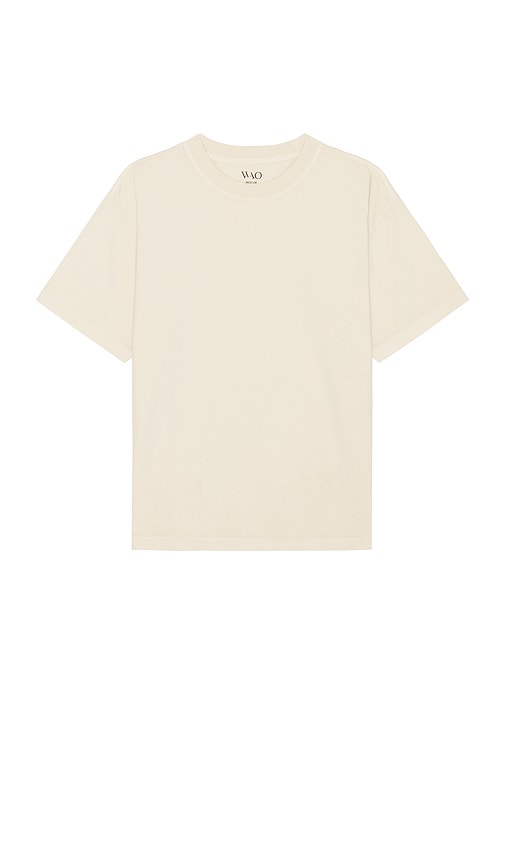 WAO The Relaxed Tee in Neutral - WAO Le t-shirt décontracté en neutre - WAO 中性款休闲 T 恤 - WAO Das entspannte T-Shirt in Neutral - WAO 릴랙스 티셔츠 색상 뉴트럴 - WAO La maglietta rilassata in colore neutro