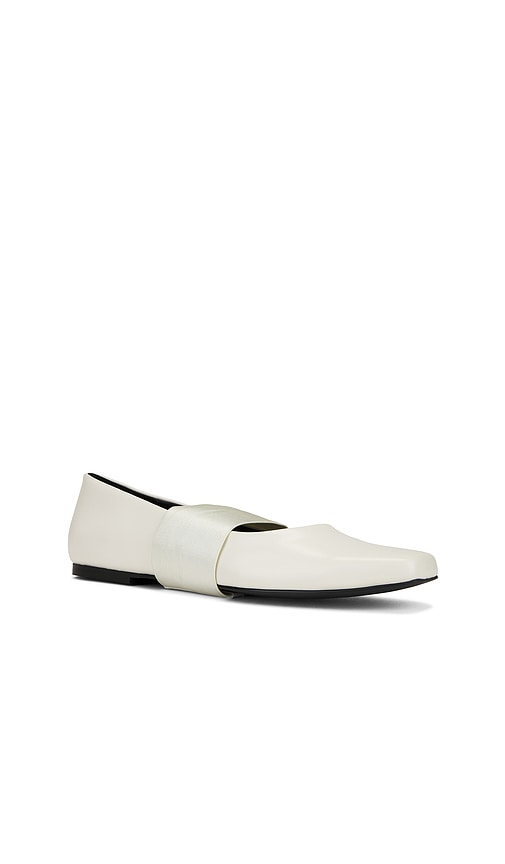 WeWoreWhat Metal Strap Footwear in Ivory