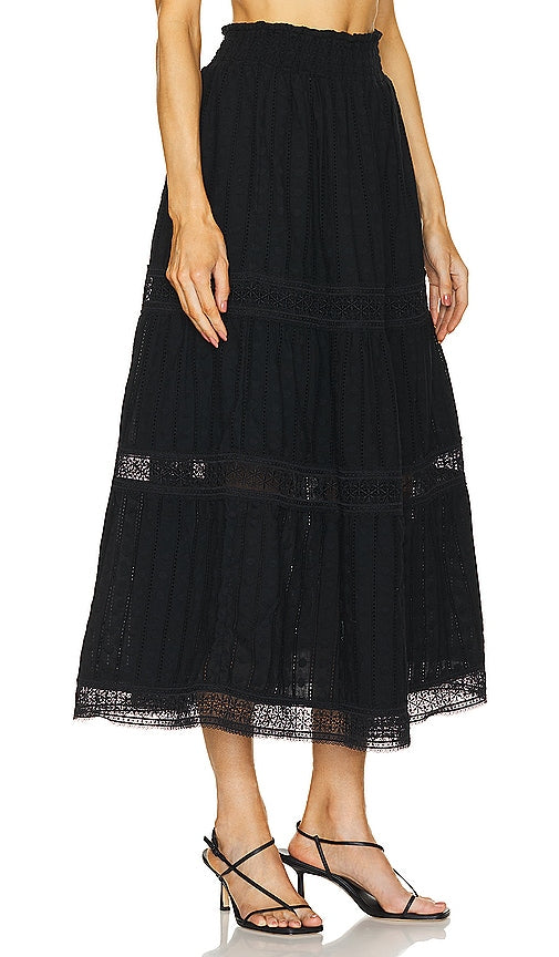 Waimari Angela Maxi Skirt in Black