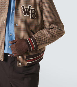 Wales Bonner Homecoming checked varsity jacket