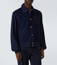 Wales Bonner Logo embroidered denim jacket