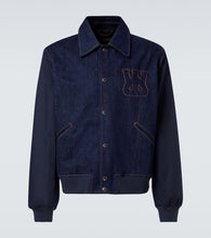 Wales Bonner Logo embroidered denim jacket