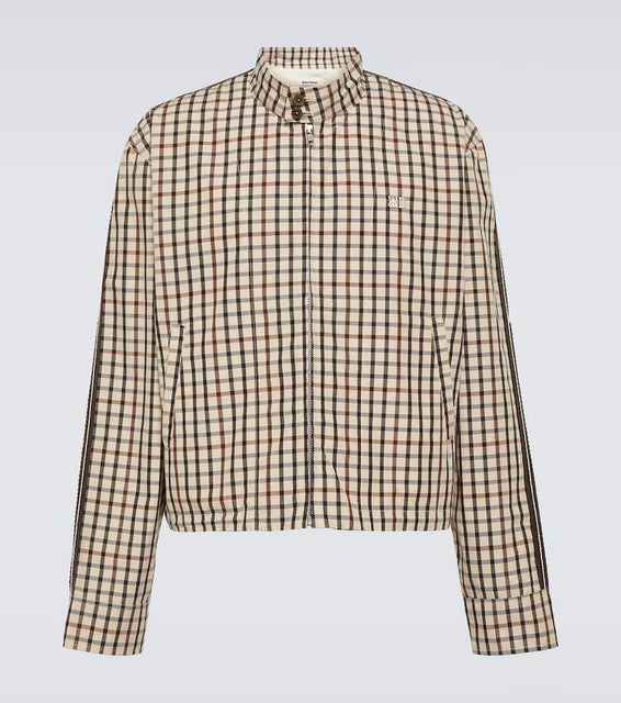 Wales Bonner Path Harrington checked cotton jacket