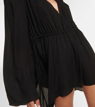 Wardrobe.NYC Asymmetric silk minidress