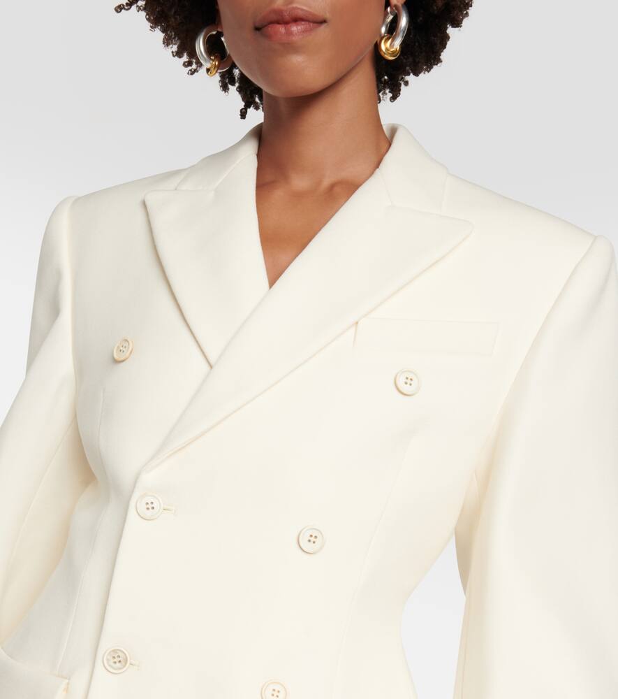 Wardrobe.NYC Contour double-breasted wool blazer