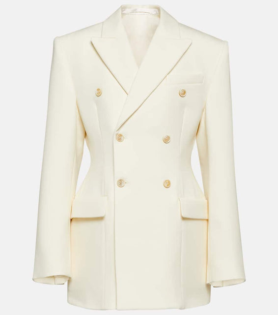 Wardrobe.NYC Contour double-breasted wool blazer