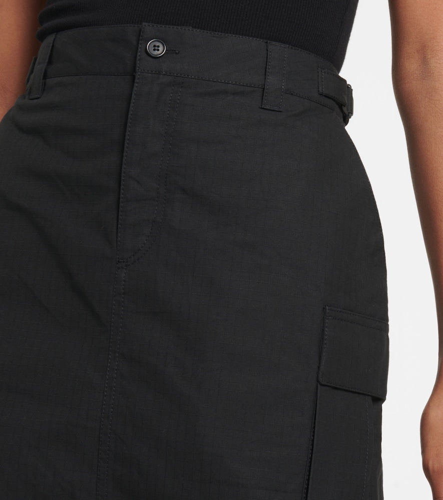Wardrobe.NYC Cotton cargo midi skirt