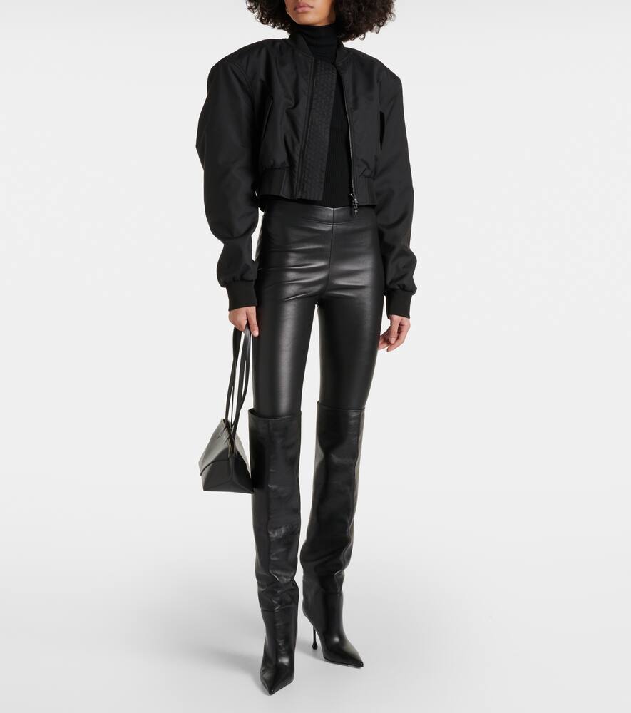 Wardrobe.NYC Cropped bomber jacket
