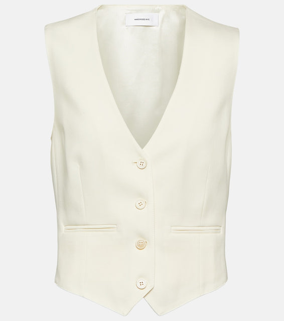 Wardrobe.NYC Cropped wool vest