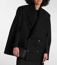 Wardrobe.NYC Double-breasted cropped virgin wool cape