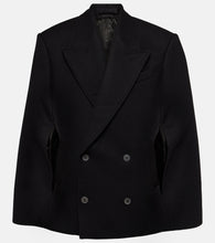 Wardrobe.NYC Double-breasted cropped virgin wool cape - Wardrobe.NYC 双排扣短款羊毛披肩