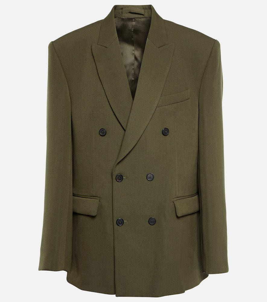 Wardrobe.NYC Double-breasted virgin wool blazer