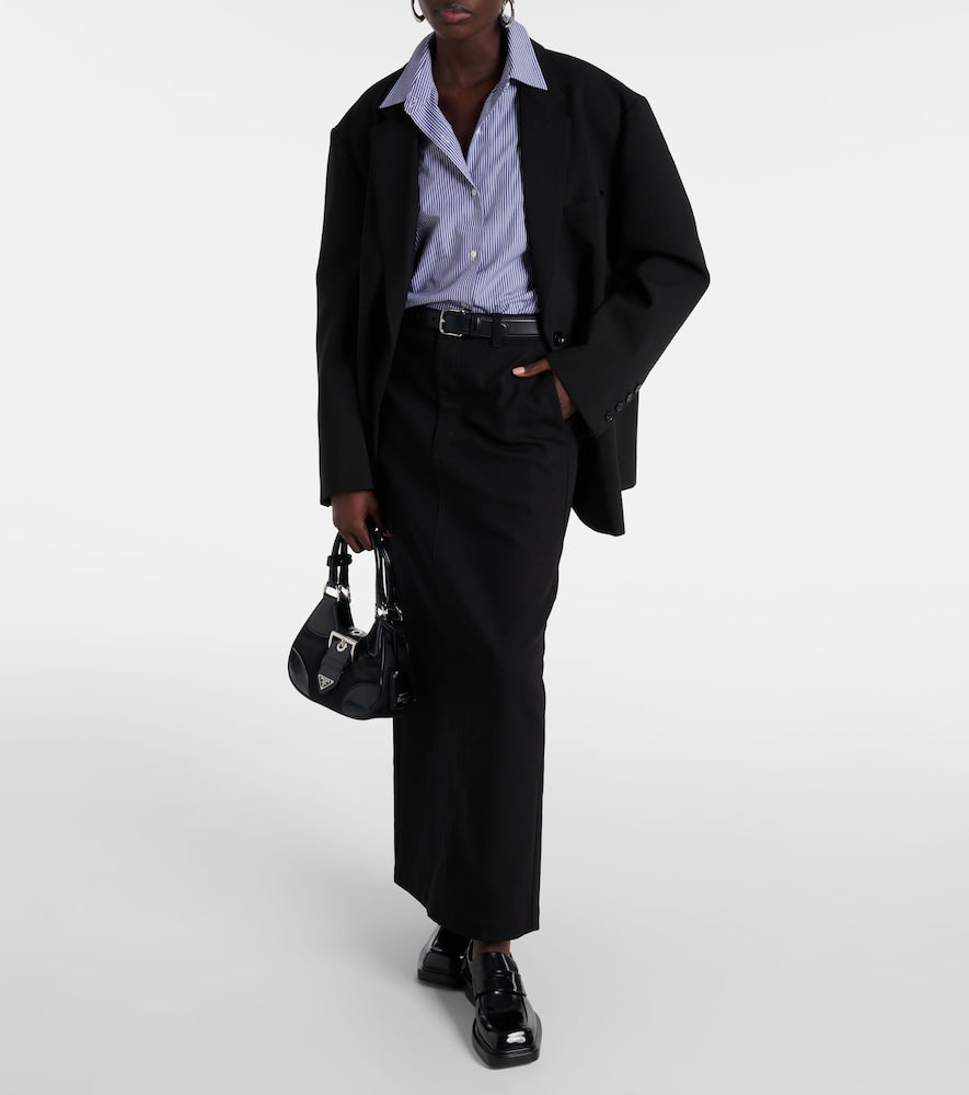 Wardrobe.NYC Drill cotton twill maxi skirt