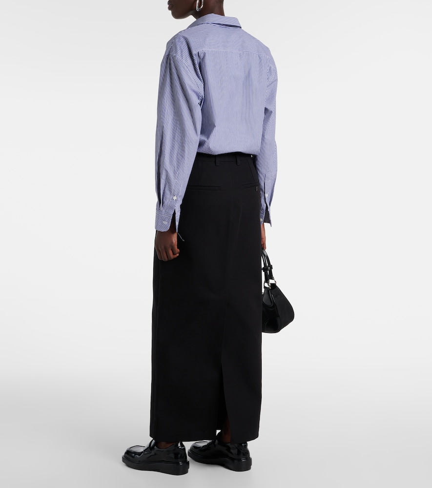 Wardrobe.NYC Drill cotton twill maxi skirt