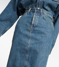 Wardrobe.NYC High-rise denim midi skirt