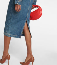 Wardrobe.NYC High-rise denim midi skirt