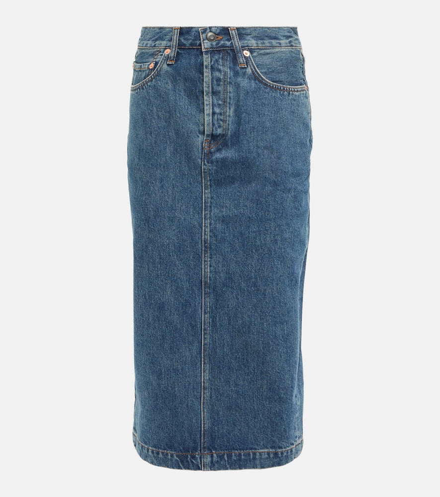 Wardrobe.NYC High-rise denim midi skirt - Wardrobe.NYC 高腰牛仔中长裙