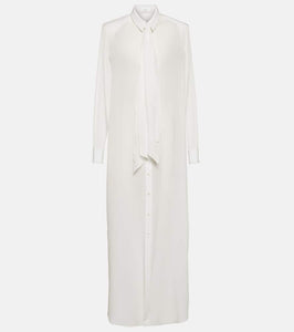 Wardrobe.NYC Layered silk maxi dress
