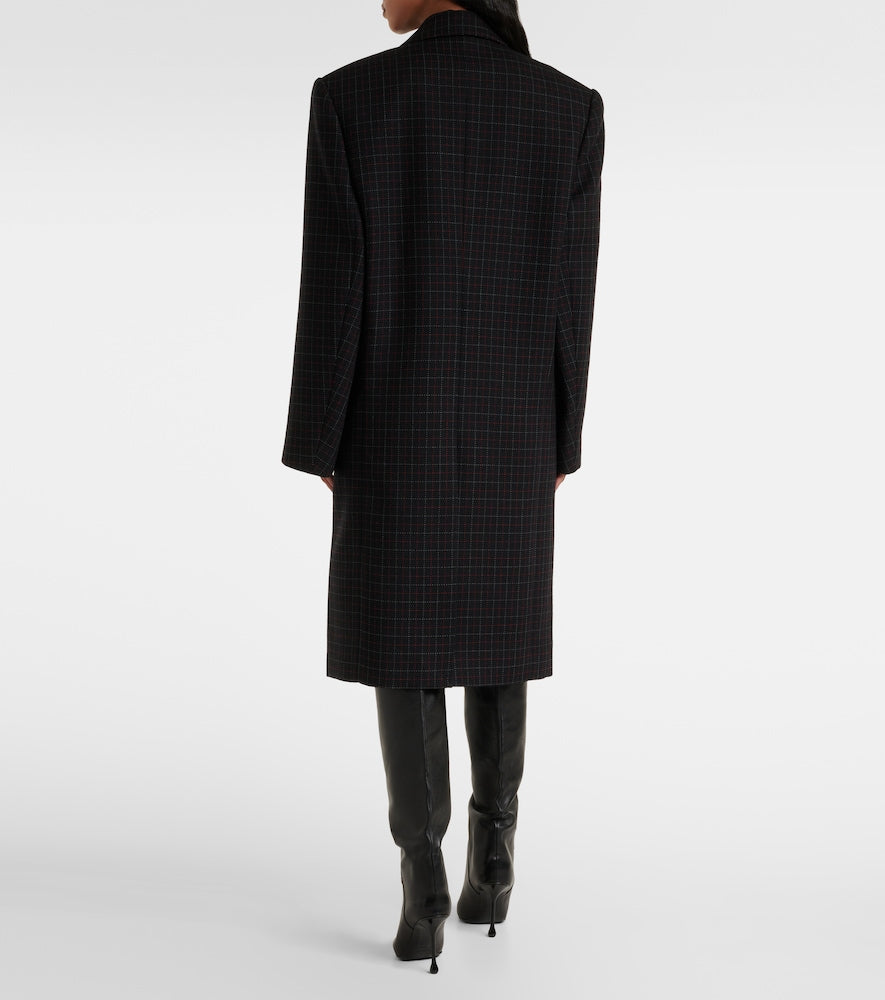 Wardrobe.NYC Oversized checked virgin wool coat