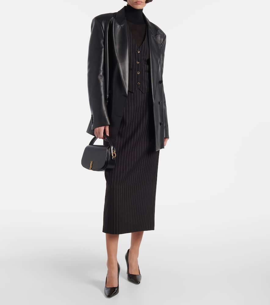 Wardrobe.NYC Pinstripe wool vest