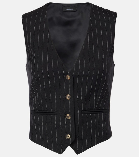 Wardrobe.NYC Pinstripe wool vest