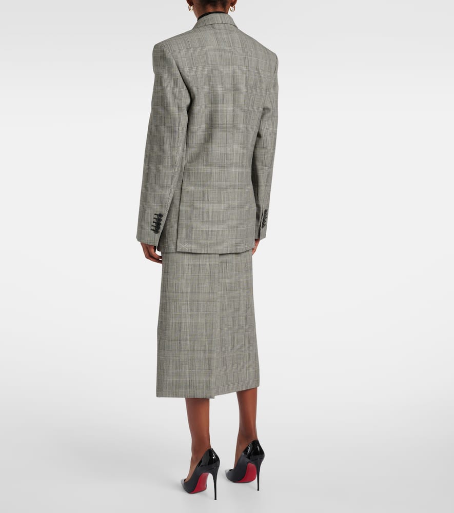 Wardrobe.NYC Prince of Wales checked wool blazer