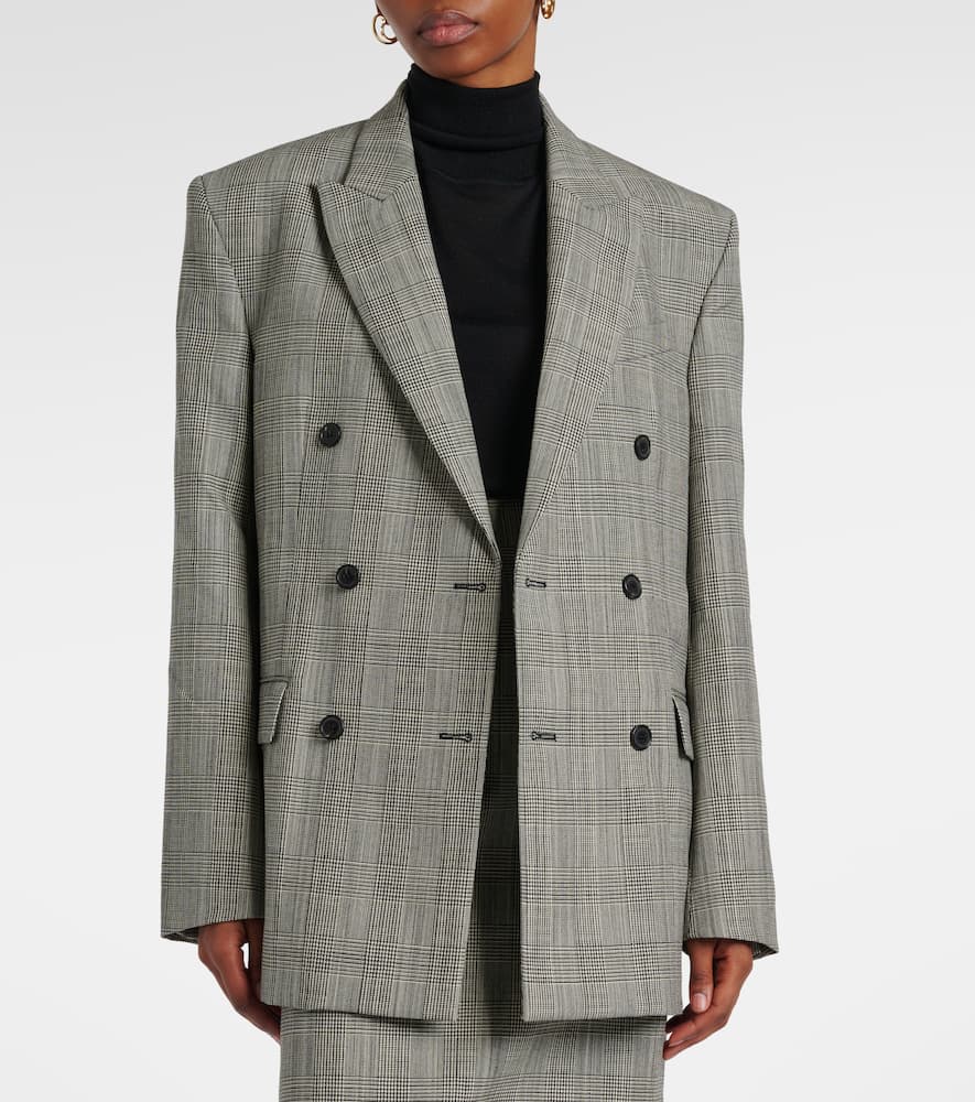 Wardrobe.NYC Prince of Wales checked wool blazer