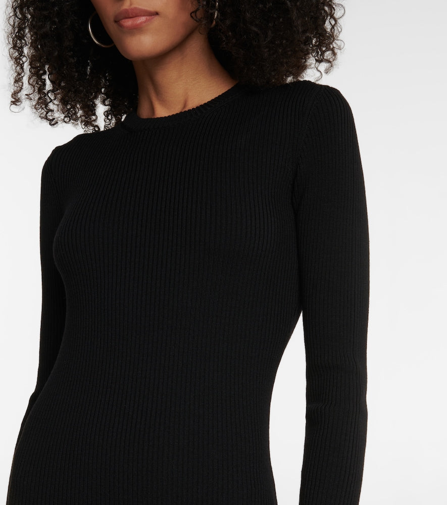 Wardrobe.NYC Rib-knit wool minidress