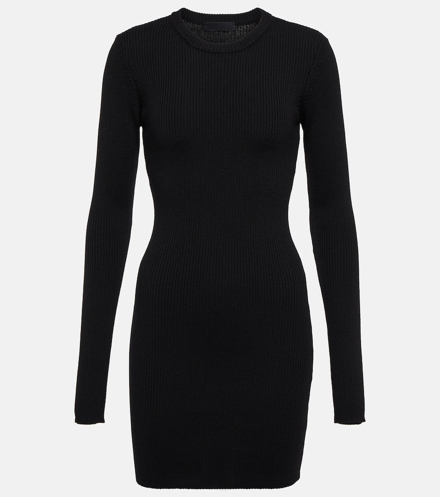 Wardrobe.NYC Rib-knit wool minidress. Wardrobe.NYC 罗纹针织羊毛迷你连衣裙
