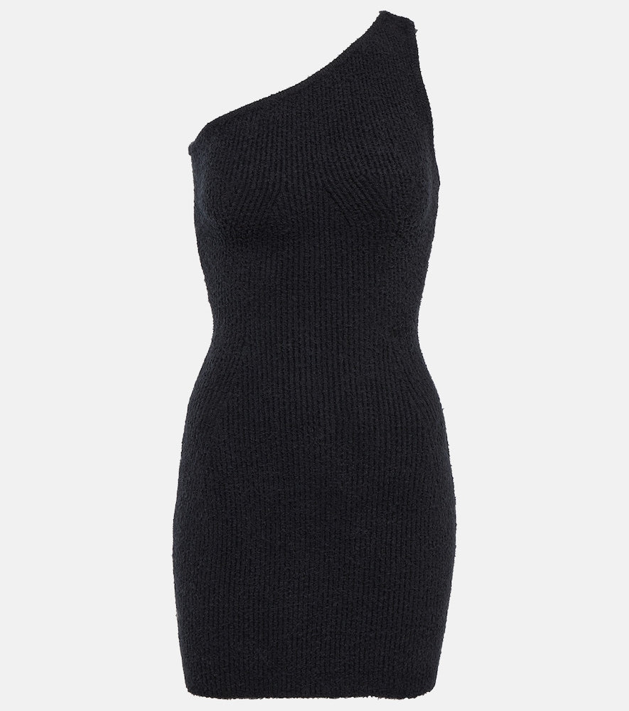 Wardrobe.NYC Ribbed cotton-blend minidress. Wardrobe.NYC 罗纹棉混纺迷你连衣裙