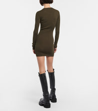 Wardrobe.NYC Ribbed-knit wool minidress